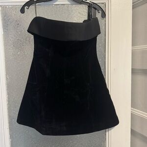 White Fox Boutique Black Strapless Mini Dress